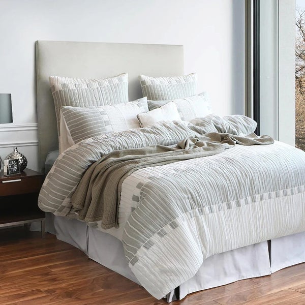 Brooks Jacquard Yarn Dye Duvet Cover or Euro P/C by Renee Taylor Carousel 2