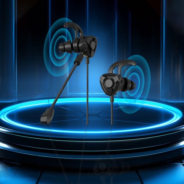 Black Wired Gaming Headset with Microphone - Lightweight 3.5mm Noise Cancel Carousel 1