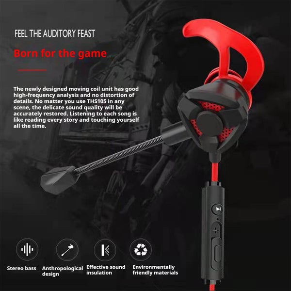 Black Wired Gaming Headset with Microphone - Lightweight 3.5mm Noise Cancel Carousel 7