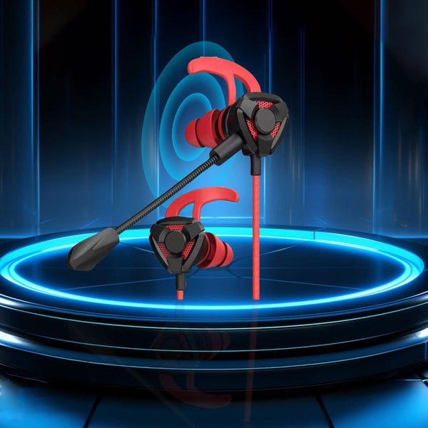 Black Wired Gaming Headset with Microphone - Lightweight 3.5mm Noise Cancel Carousel 1