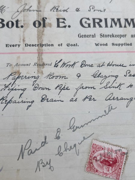 St Clair Dunedin receipt 1902 Carousel 4