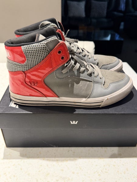 Supra Vaider Grey-Red-White Size 10US (98201)64825571456641110