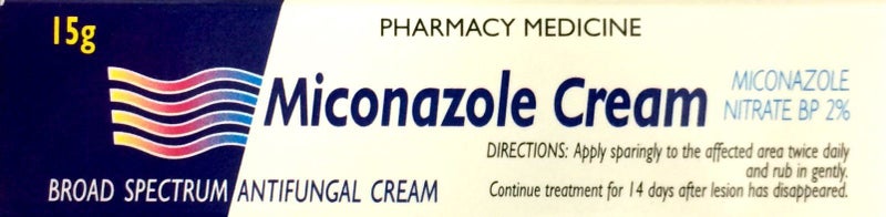 Miconazole Cream 2% - Miconazole Nitrate BP 15g for Fungal Infections Carousel 1