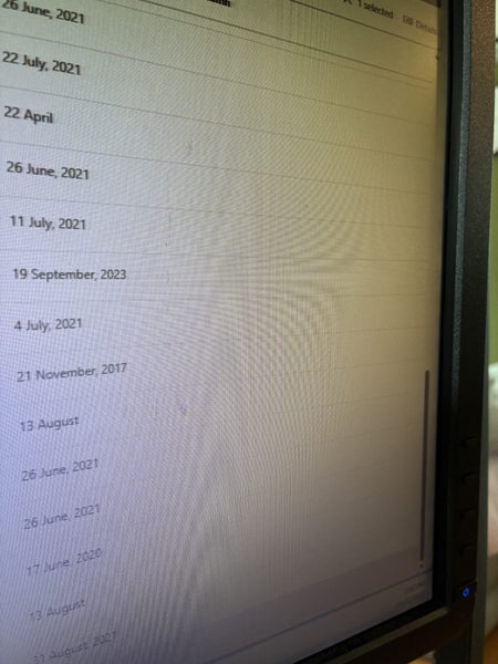 Dual screen setup, desk, keyboard and mouse Carousel 4