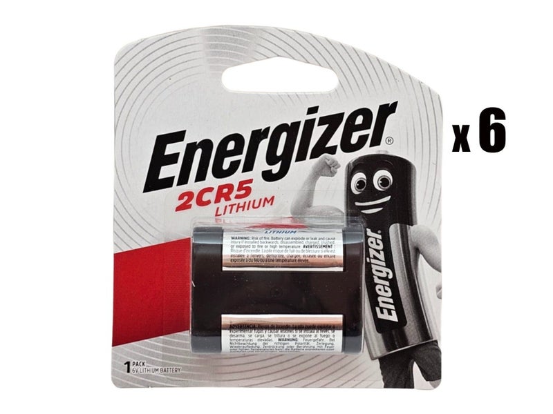 Energizer 2CR5 6V Lithium Photo Battery - 6 Pack Carousel 2