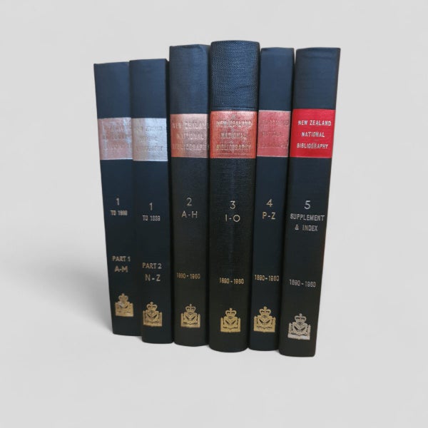 New Zealand National Bibliography to the Year 1960 (Complete Set of 6 Volumes...