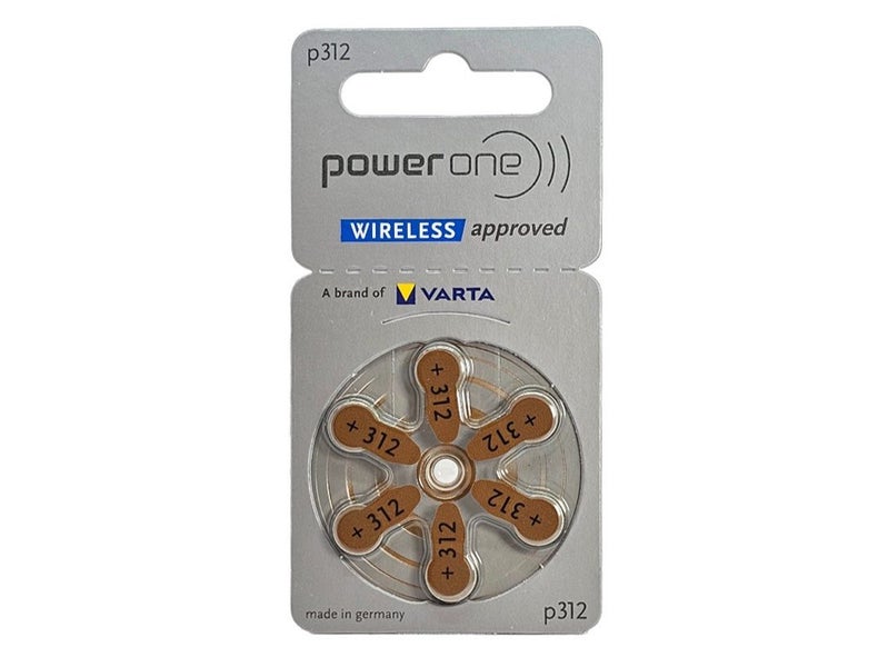 PowerOne P312 (PR41, size 312) Zinc Air Hearing Aid Batteries - 120 Pack (2 box) Carousel 3
