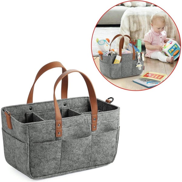 Diaper Caddy ! Diaper Bag Organizer with Compartments, Portable Baby Changi Carousel 2