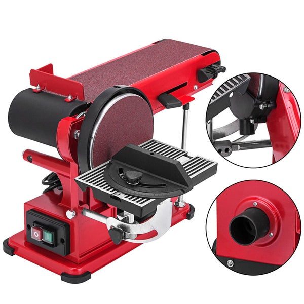 Belt Sander 4" x 36", Disc Combo Sander 6",Electric Adjustable Bench Belt Sander Carousel 1