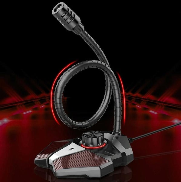 Flexible Gaming Mic With Built In Sound Card Jk Omni Directional 3.5Mm Carousel 1