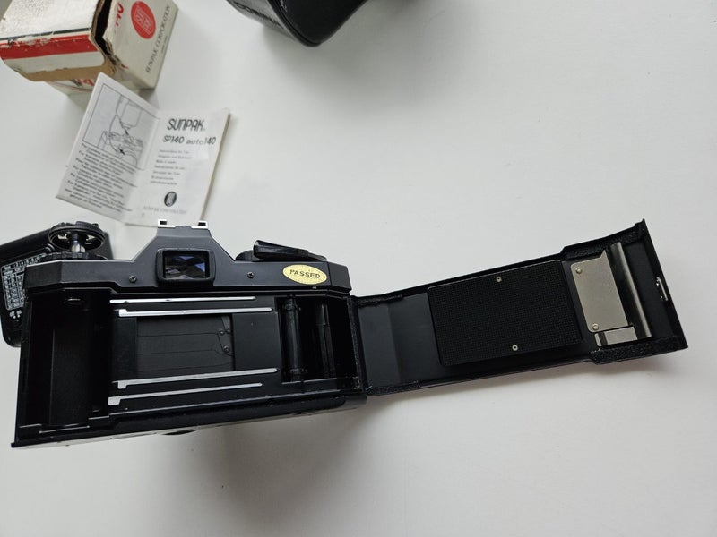 Cosina CT1G SLR Camera, + Sigma Zoom-K II Lens + Sunpak SP140 Flash Carousel 2