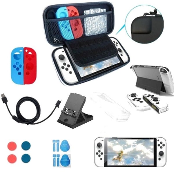 Switch Oled Bundle With Crystal Shell Remote Film And Storage Bag Carousel 1
