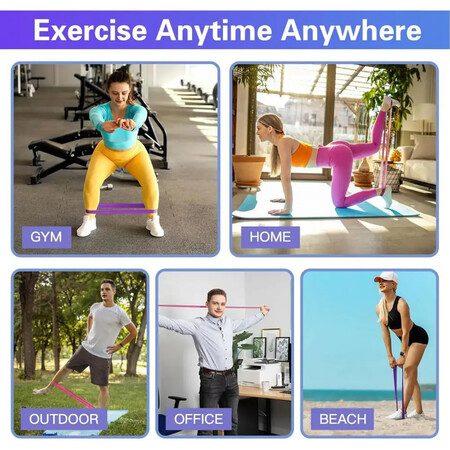 9Pcs Pilates Circle Rings Training Set Yoga Fitness Pilates Ring Grip Resistance Carousel 2