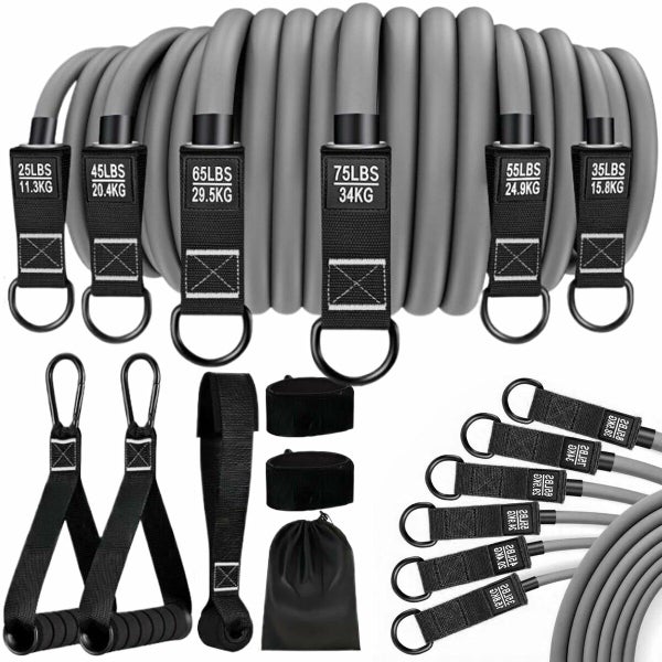 Heavy Resistance Exercise Bands 300lbs with Handles Workout Bands Weight Band Carousel 10