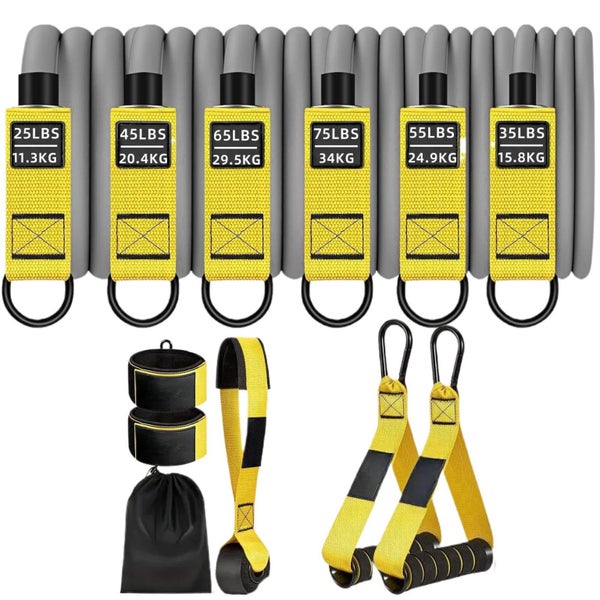 Heavy Resistance Exercise Bands 300lbs with Handles Workout Bands Weight Band Carousel 1