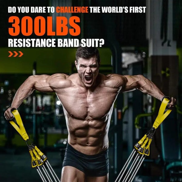 Heavy Resistance Exercise Bands 300lbs with Handles Workout Bands Weight Band Carousel 2