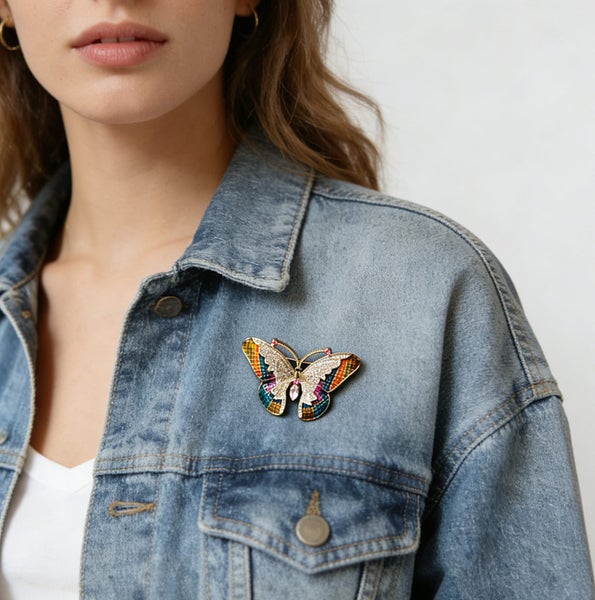 (4X Crystal Brooches) Sparkling Crystal Statement Brooches BHAL17LH-2 Carousel 2