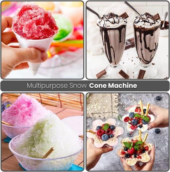 New Shaved Ice Machine Snow Cone Machine Ice Crusher Party Use or Business Use Carousel 10