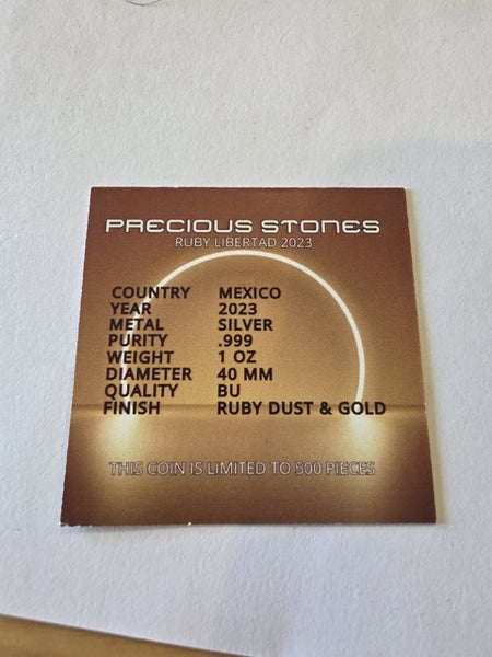 Precious stones ruby dust and gold libertad Carousel 5