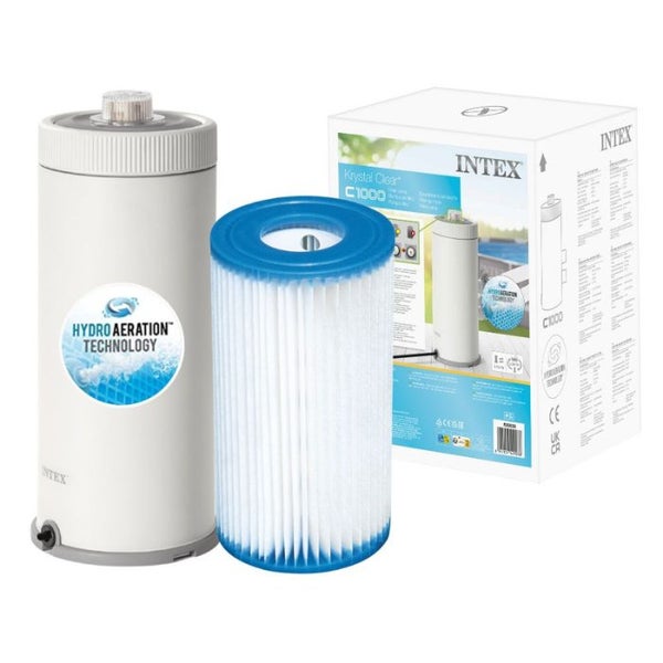 Intex C1000 Cartridge Filter Pump (220-240 Volt), 1000 gal.hr Carousel 7