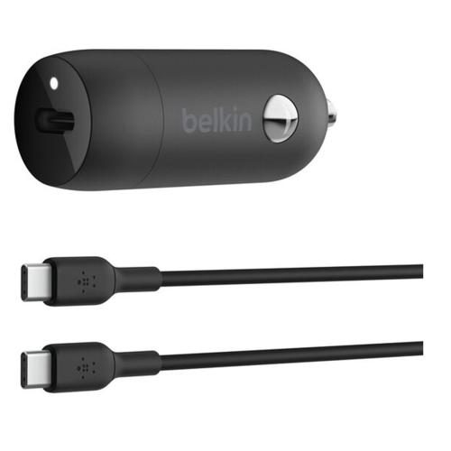 Belkin BoostCharge USB-C PD Car Charger + USB-C Cable 30W [CCA004bt1MBK-B6] Carousel 1