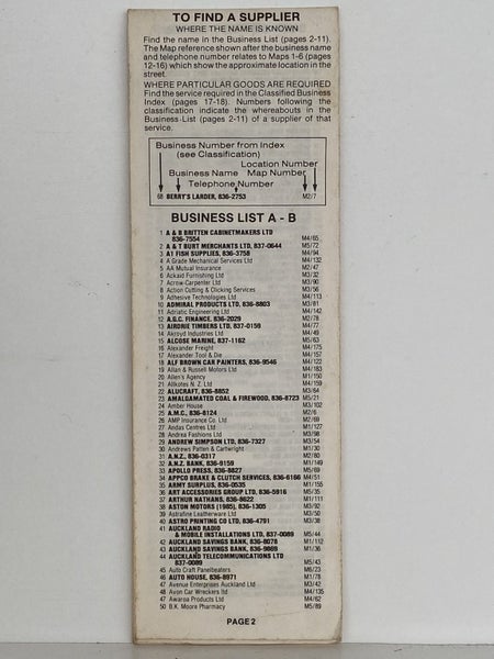 HENDERSON MAP DIRECTORY 1986 Carousel 3
