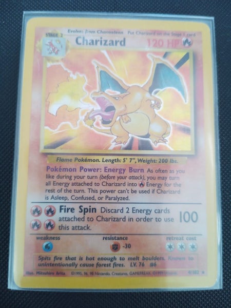 Charizard Holo card from 1999 Pokemon Carousel 1