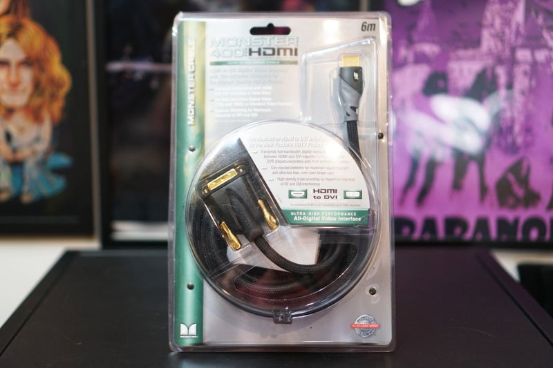 Monster Cable 400 HDMI to DVI 6M Cable - Top-Quality Cable - New Old Stock Carousel 1