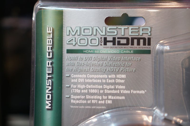 Monster Cable 400 HDMI to DVI 6M Cable - Top-Quality Cable - New Old Stock Carousel 2