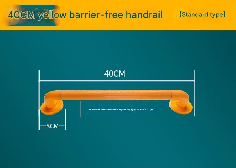 2Pc Heavy-Duty Anti-Slip Safety Grab Bar With Luminous Rings Stainless Steel Cor Carousel 2