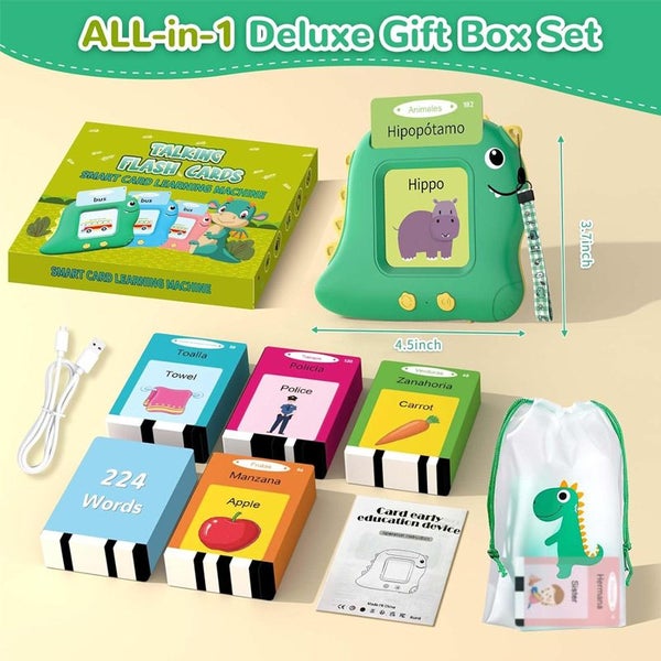 Blue Cat [Plain English] [112 Cards 224 Contents] Bilingual Early Learning Flash Carousel 2