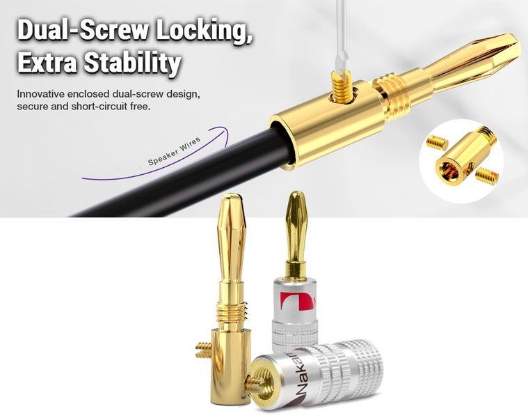 Banana plugs Nakamichi x 20 Carousel 2