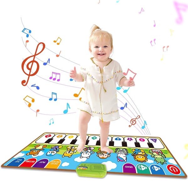 Kids Musical Piano Mats with Multiple Music Sounds,Musical Toys Baby Floor Carousel 1