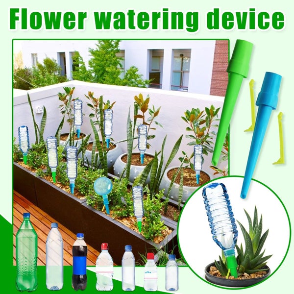 2pcs Plant Watering Globes, Plant Automatic Water Bulbs Flower Self Feeder Balls Carousel 1