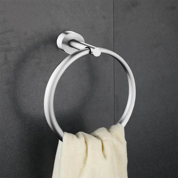 Brushed Nickel Hand Towel Ring Carousel 1