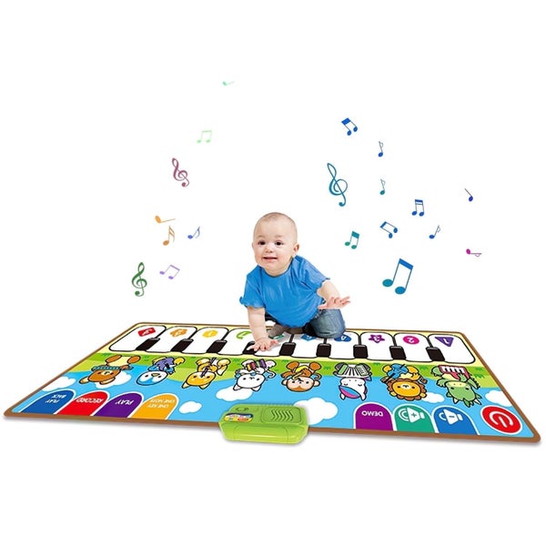 Piano Mat for Toddlers, Musical Keyboard Floor Playmat for Electronic Music Carousel 1