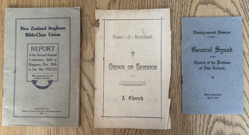 Church related pamphlets x 3 from 1922 - Rare Items of NZ History Carousel 1