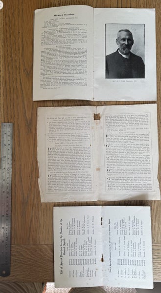 Church related pamphlets x 3 from 1922 - Rare Items of NZ History Carousel 2