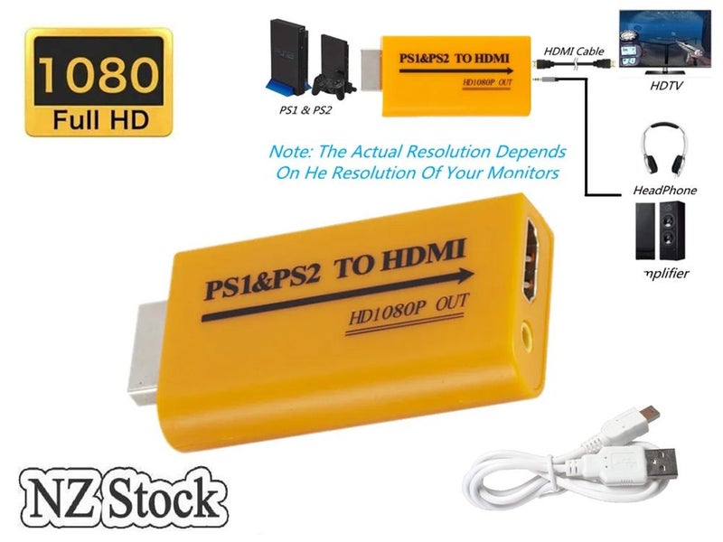 PS1 PS2 to HDMI Converter (Auckland Stock) Carousel 1
