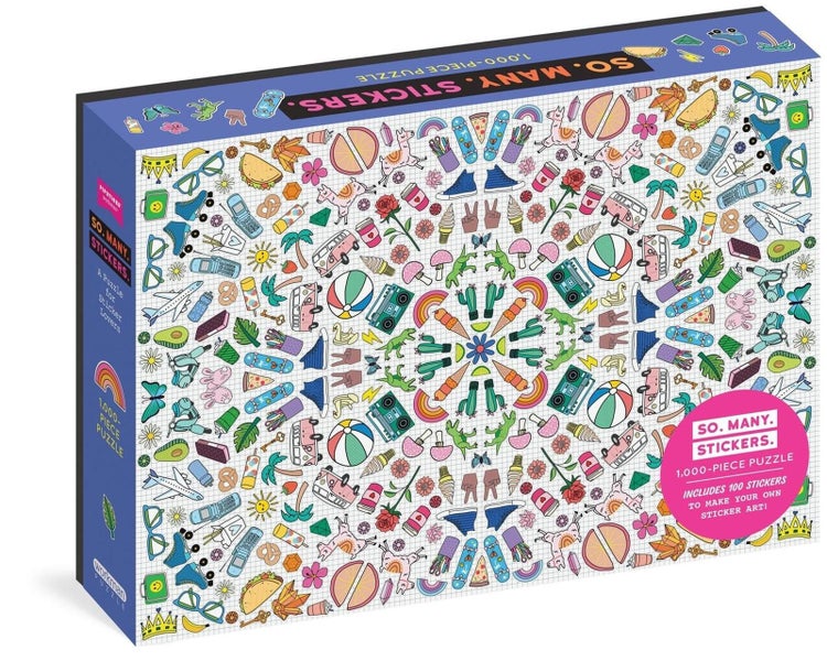 So. Many. Stickers. 1,000-Piece Puzzle by Pipsticks Workman - Book & Merchan Carousel 1