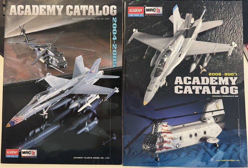 Academy Hobby Model Kits Catalogues x 2 Carousel 1