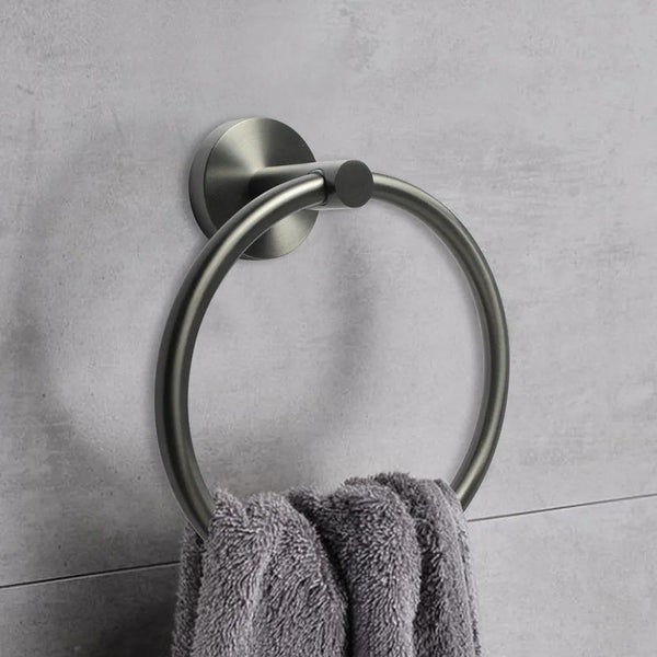 Hand Towel Ring Gunmetal Grey Carousel 1
