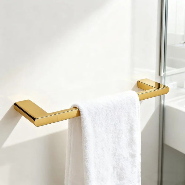 300mm Brushed Yellow Gold Towel Holder Wall Mounted Stainless Steel 304 Carousel 1