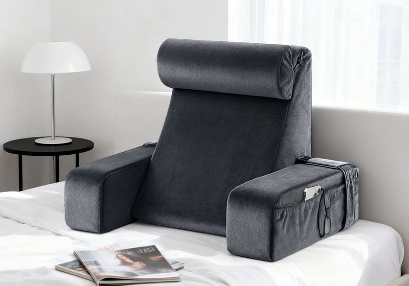 Bed Backrest Reading Pillow Set Back Neck Support Armrest Cushion Carousel 2