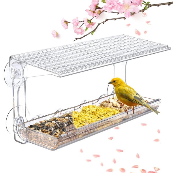 Window Bird Feeder For Outdoors Clear Bird Feeders Window Mounted With Stro Carousel 1