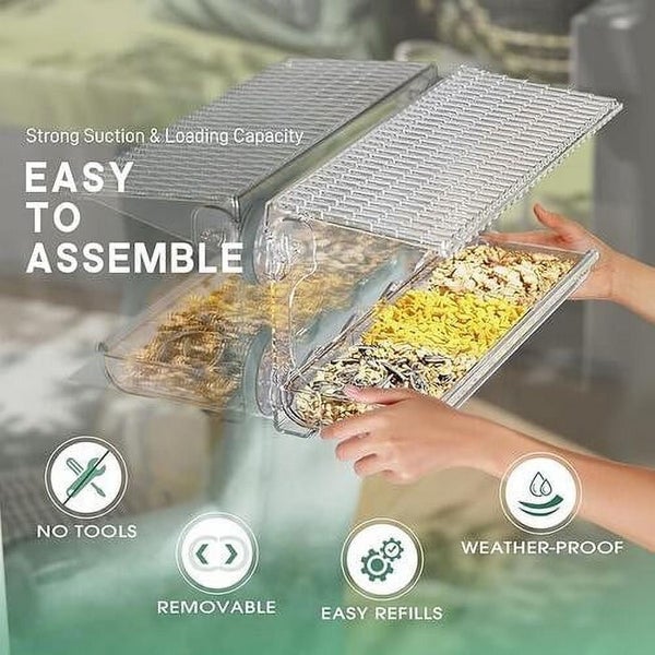 Window Bird Feeder For Outdoors Clear Bird Feeders Window Mounted With Stro Carousel 8