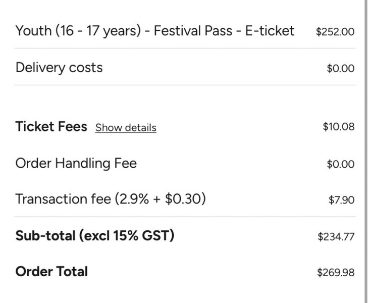 SOUNDSPLASH FESTIVAL TICKET 16-17 YEARS Carousel 3