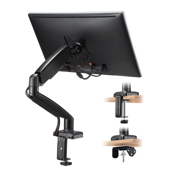 Monitor Riser Stand Single Arm Gas Spring Holder 13-32Inch Carousel 14
