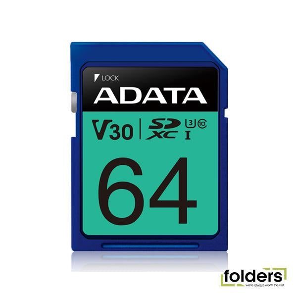 Adata Premier Pro SDXC Card 64GB (FS181-X64) Carousel 1