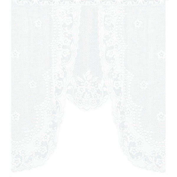 Vintage Lace Coffee Curtain - Semi-Sheer Window Curtain for Living Room, Be Carousel 2